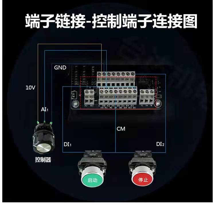 变频器1电5/2.2/5p.5/705/11KW38.V风机水泵单相三相.机调 - 图0