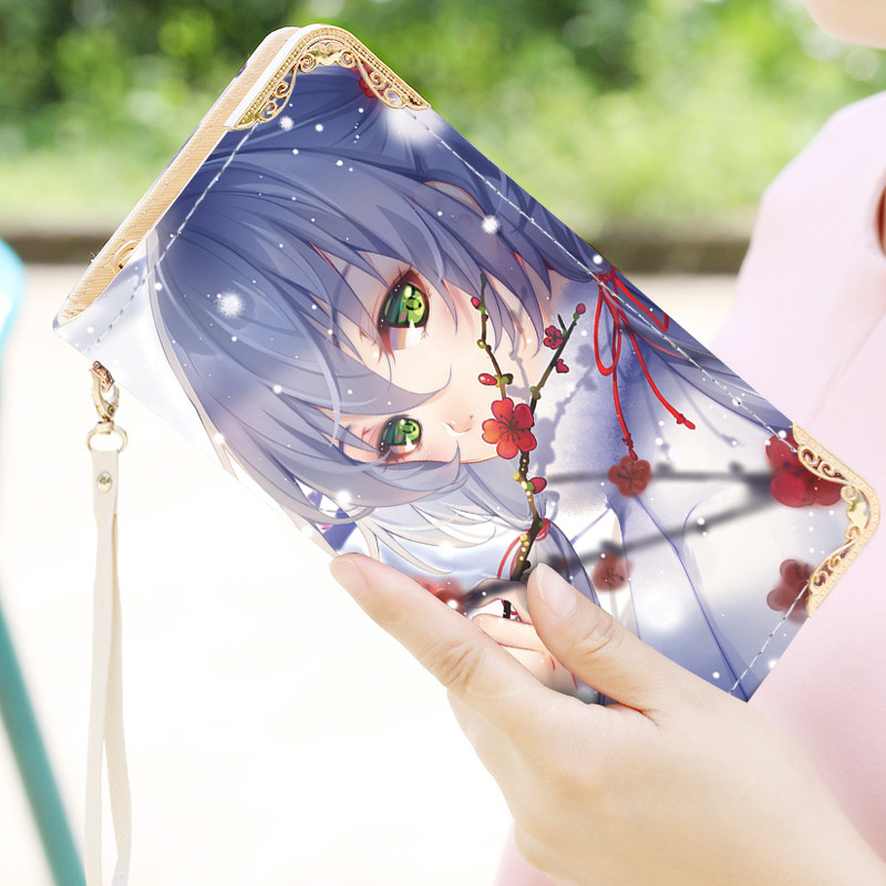 2021二次元卡通动漫可爱钱包女生长款新时尚小清新学生手机包竖款,淘宝优惠券,粉丝福利购,淘宝优惠卷