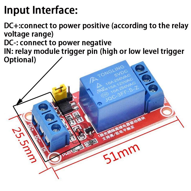 新品10PCS 5V Relay Module with Optocoupler High or Low Level - 图1