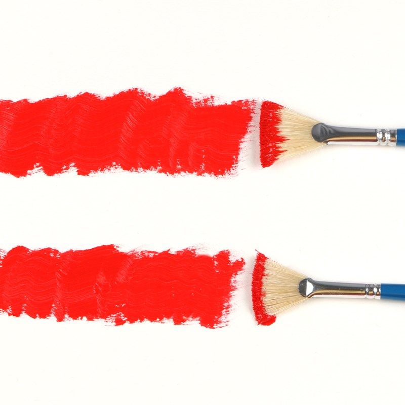 猪鬃毛扇形油画笔水粉水彩油画笔伞形扁头鱼尾形笔,淘宝优惠券,粉丝福利购,淘宝优惠卷