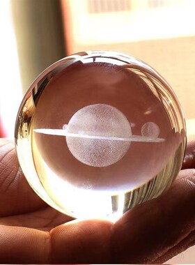现货厂家直销水晶球摆件 3D激光内雕球 水晶光球实心玻璃球毕业季