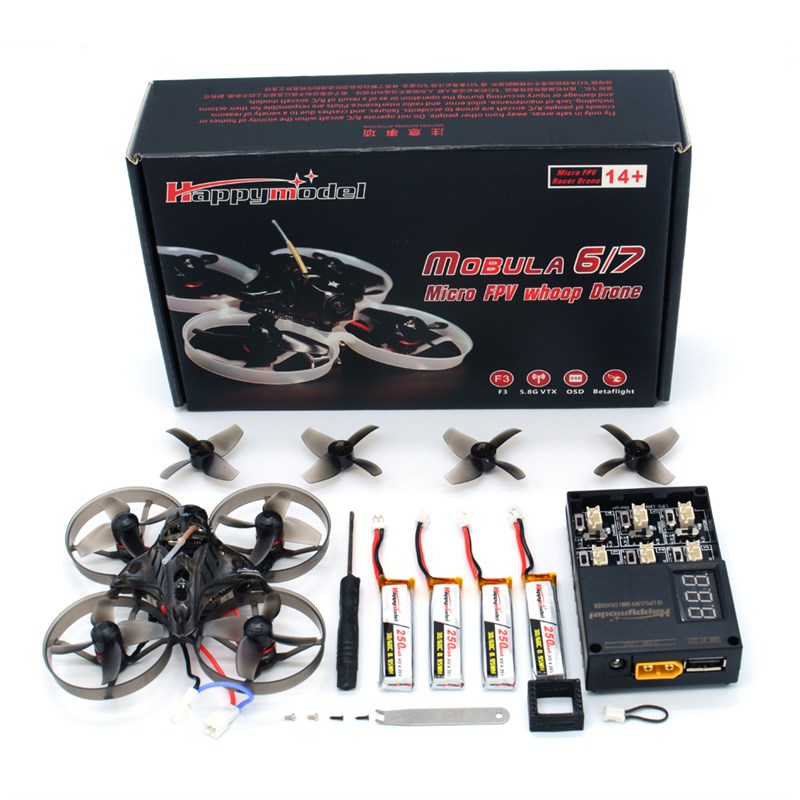 速发Happymodel Mobula7 V2 Crazybee F4 Pro OSD 25mW 700TVL SE - 图0