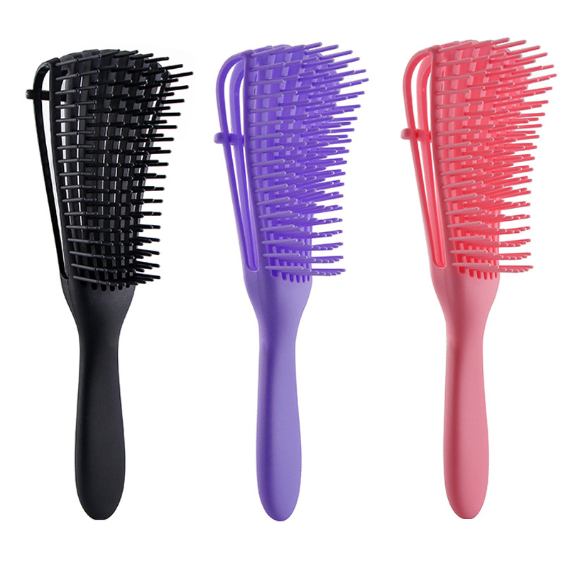 新品Detangling Plastic Hair Brush Scalp Massage Detangler We - 图3