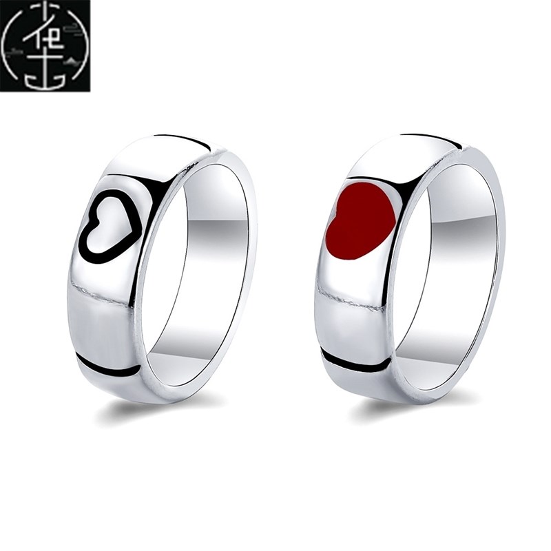 急速发货.simple couples rings men women gift accessories fin - 图0