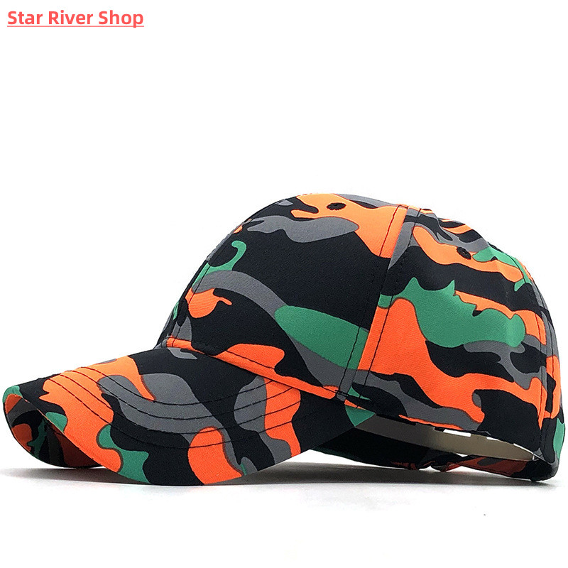 速发Summer Camo Baseball Cap Men Women Tactical Camouflage S - 图0