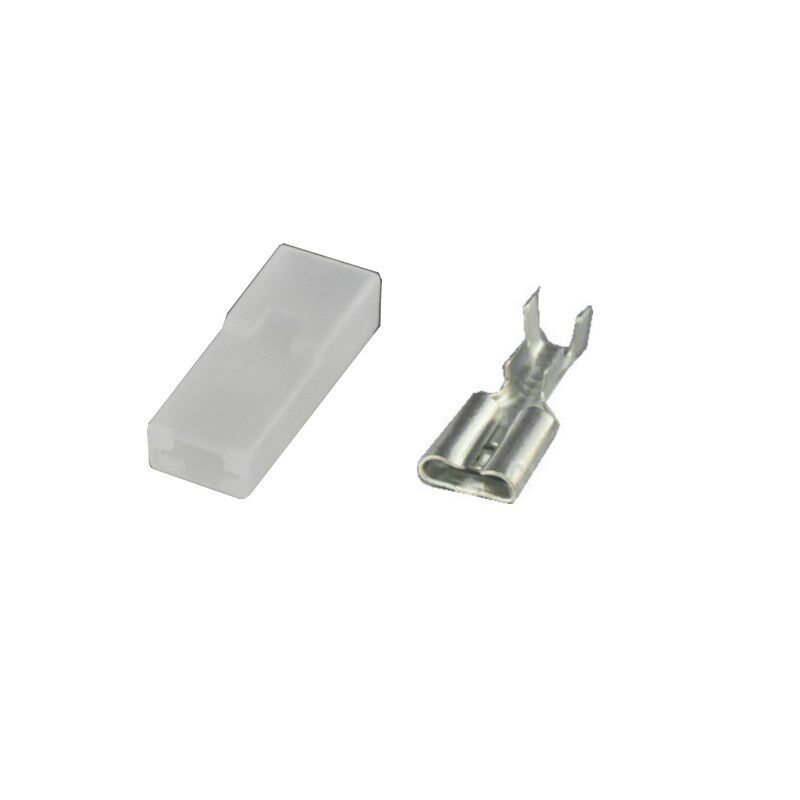 6.3 Putting spring+D rectangular hard sleeve button switching copper wiring terminal direct -inserted cold pressure terminal 100