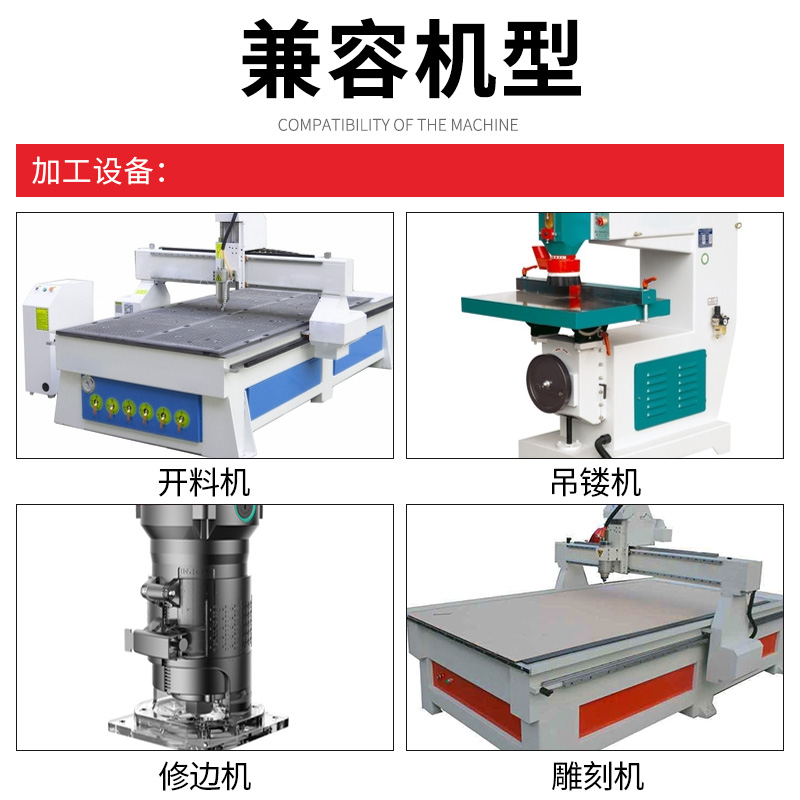 松崎圆角刀木工铣刀新型工具大全收修边机刀头R倒角刀封边条锣刀-图2