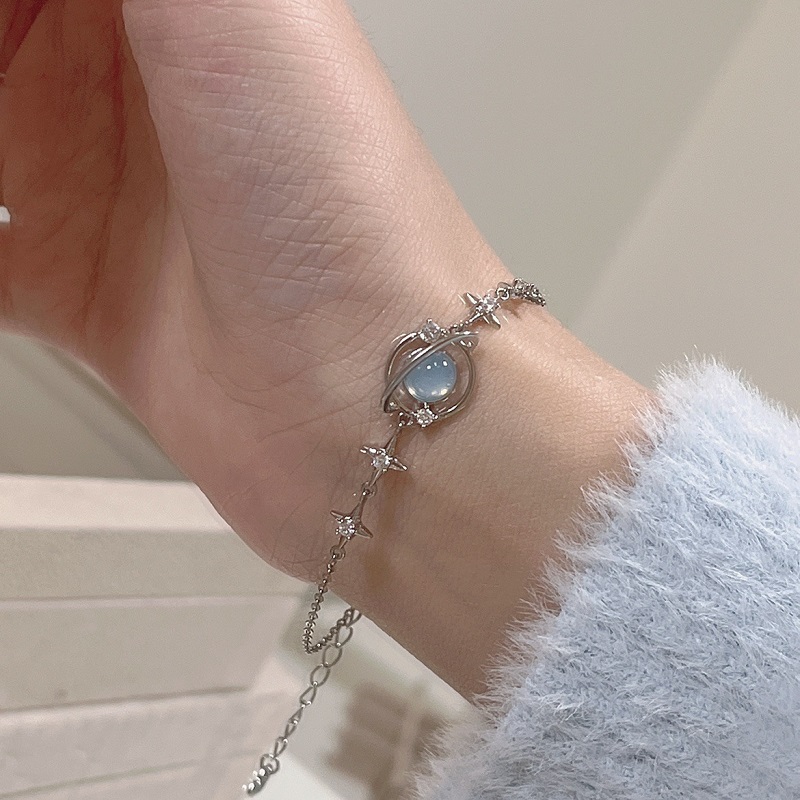 推荐Fashion Planet Bracelet For Women Charm Luxury Moonstone - 图1