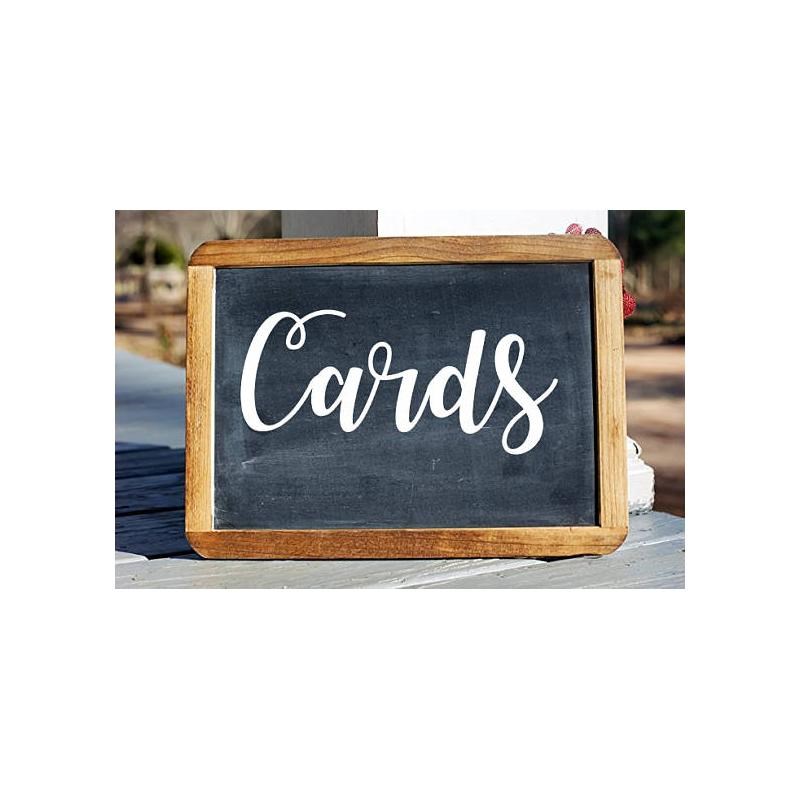 推荐Cards Wedding Party Decor Box er Vinyl Sign Waterproof D - 图1