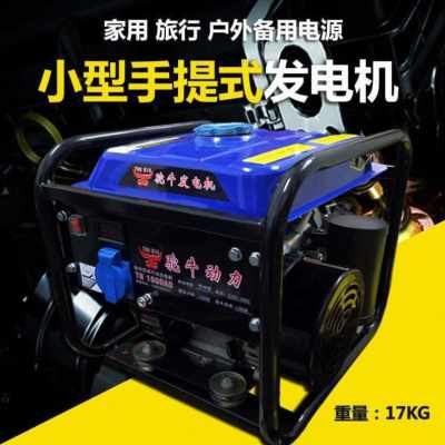 静型家外220v汽m油发电机1300w手提式户用低小音车载迷你 - 图0