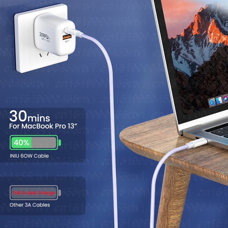 速发3A PD 60W USB Type C To USB C Cable Quick Charge 480Mbps - 图2