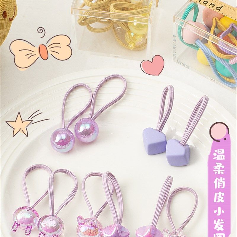 儿童头绳糖果色皮筋高弹力发圈女发绳高马尾扎头发皮套橡皮筋发饰,淘宝优惠券,粉丝福利购,淘宝优惠卷