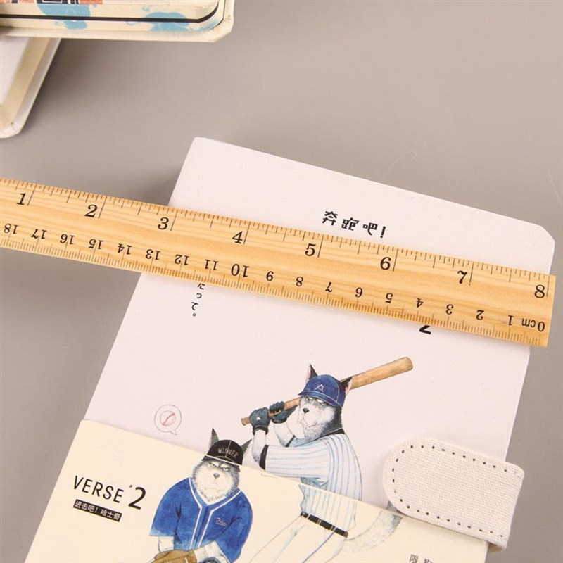 High Quality 15cm 20cm 30cm Wooden Ruler Metric Rule Precisi-图1