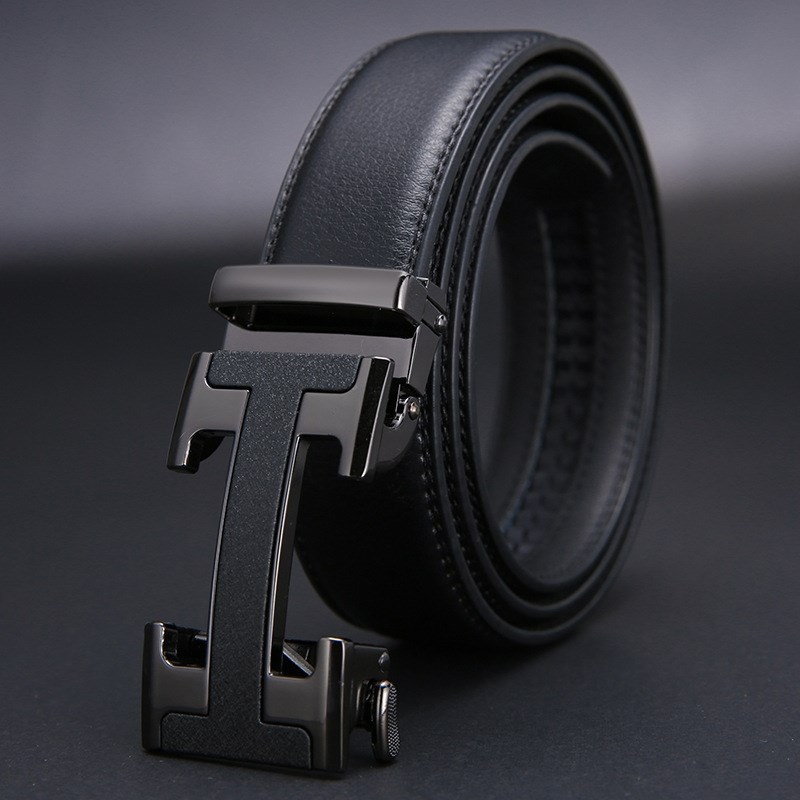 推荐Adjustable Width Leather Belts Man Waist Belt Men Mens - 图0