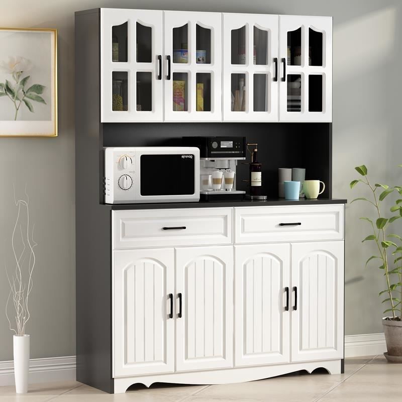 欧式厨房餐边柜简约碗柜简易储物柜客厅柜子餐厅茶水柜多功能酒柜,淘宝优惠券,粉丝福利购,淘宝优惠卷