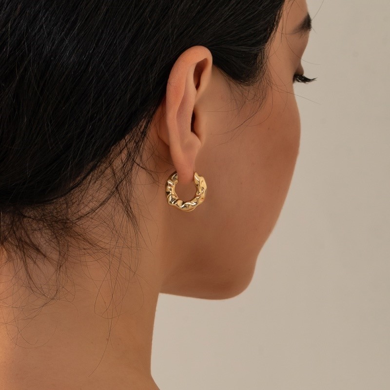 速发Punk Hoop Earrings for Women Ear Ring Womens Earring Lad - 图0