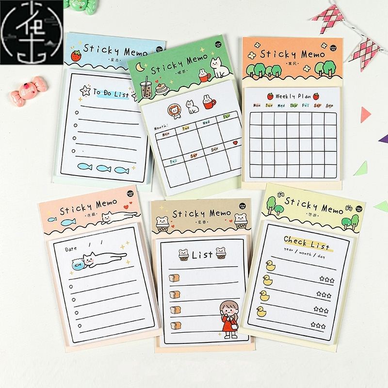 速发30 Sheets Sunny Day Weekly Plan To Do List Sticky Note M - 图2