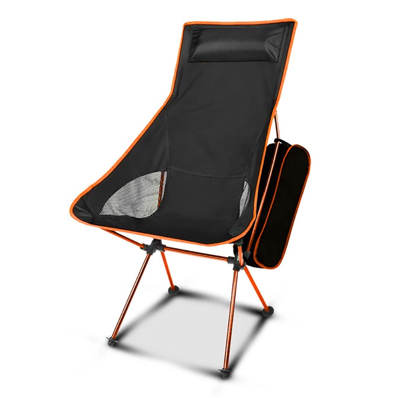 新品Outdoor Portable Camping Chair Oxford Cloth Folding Leng-图0