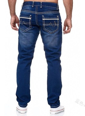 现货Straightg Jeans Men High Waist Jean Spring Summer Boyfri