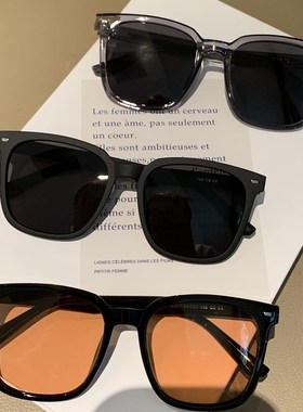 2024年新款黑色大脸显小偏光太阳眼镜男驾驶开车用墨镜女遮阳镜潮