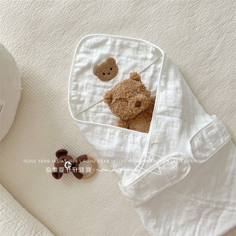 初生婴儿抱被产房包单新生儿包被春秋纯棉纱布夏季薄款宝宝包裹被,淘宝优惠券,粉丝福利购,淘宝优惠卷