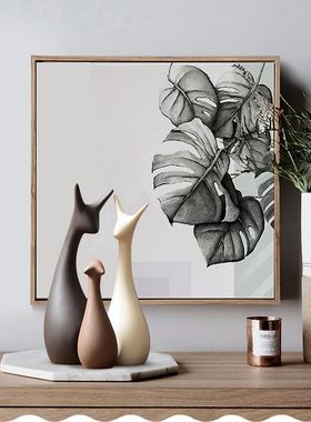 陶瓷装饰品摆件现代简约家居客厅酒柜桌面摆件创意房间柜子工艺礼