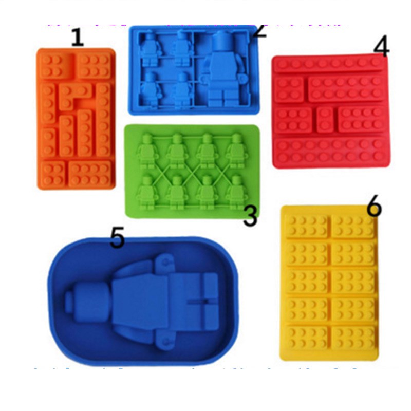 1 Piece Silicone Lego Building Blocks Robot 3D DIY Mold Choc - 图3