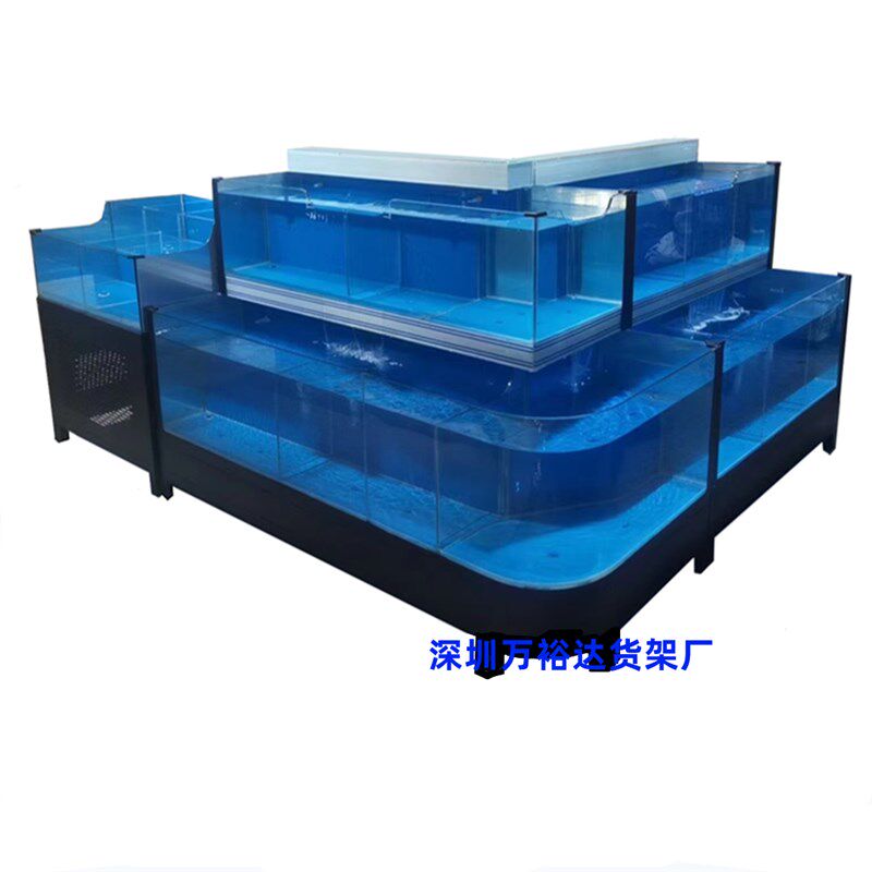 定制养殖海鲜超市商用水产饭店酒店玻璃鱼缸卖鱼龙虾螃蟹贝类鱼池,淘宝优惠券,粉丝福利购,淘宝优惠卷