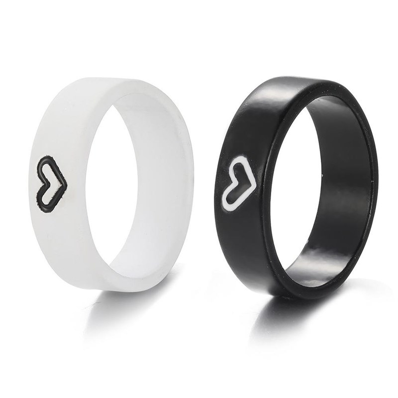 Couple ring Men's women's love Valentine's Day gift 情侣戒指 - 图0