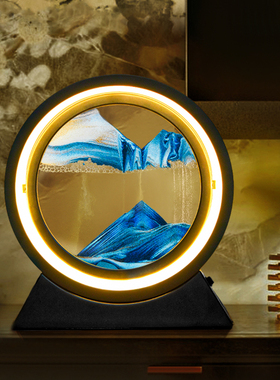 流沙画台灯摆件家居饰品客厅x床头酒柜电视柜卧室装饰沙漏生日礼