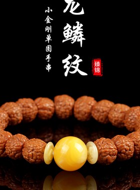 现货新款小金刚菩提子单圈手x串藏式龙鳞纹男款尼泊尔文玩情侣礼