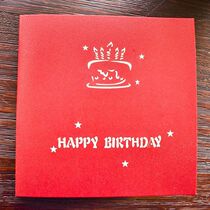 明信片个性c纪念日纸卡彩色粉色给学生的新年贺卡寄语结婚纸版文