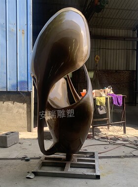 大型不锈钢雕塑定做摆放 户外校园商业街景观金属铁艺标志性建筑