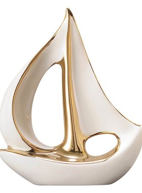 一帆风顺帆船酒柜摆件套装轻奢风高档家居客厅电视柜办公室装饰品