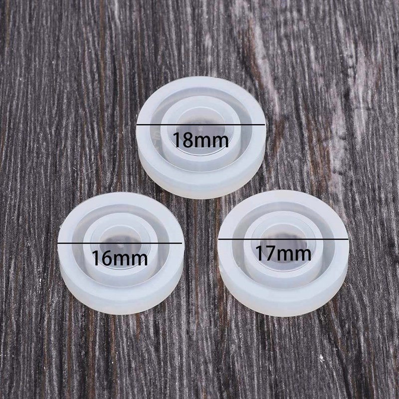 3Pcs/set Flexible Assorted Silicone Ring Mold Making Resin-图1