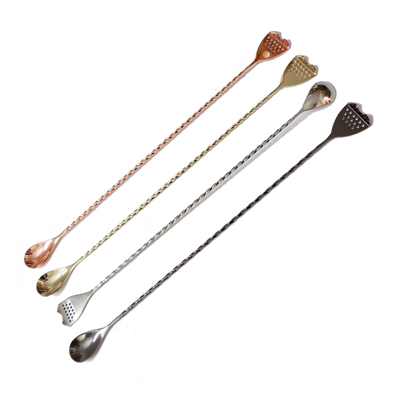 新品Stainless Steel Bar Spoon Cocktail Mixing Spoon Best Bar - 图0