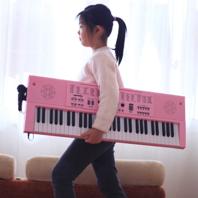 生电子琴充电版童能亮灯跟弹A专业教学钢琴儿智学键成年通用