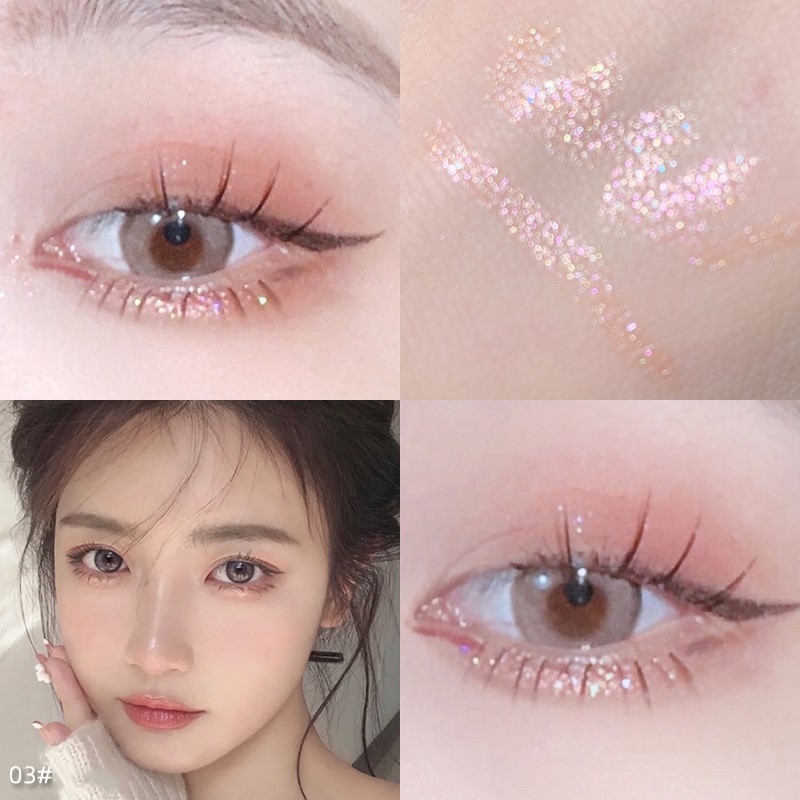 新品Diamond Glitter Eyeshadow Liner Pencil Face Makeup Highl - 图1