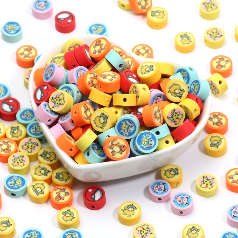 极速Cartoon Polymer Clay Beads Magic Animal Clay Spacer Bead-图3