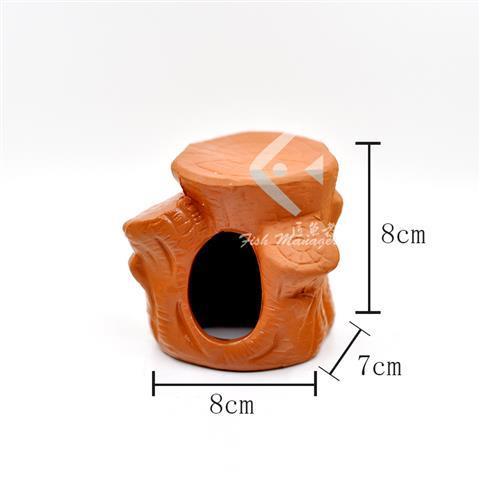 推荐鱼缸造景繁殖罐鲷罐陶瓷鱼缸摆件装饰迷你鹦鹉鱼躲避屋虾罐繁-图3
