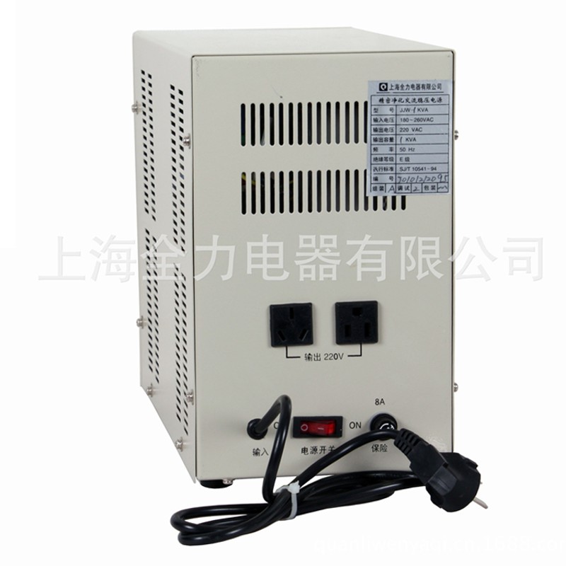 上海全力稳压器单相精1净V交流稳压电源JJW-1000化A S密KVA 1000W - 图1