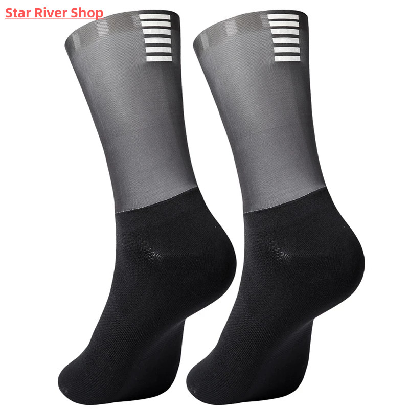 极速New Bicycle Running Cycling Riding Socks Men Breathable - 图1