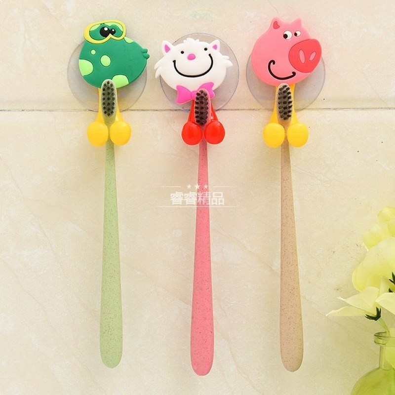 推荐Creative cuddly cartoon Animal suction cup toothbrush ho - 图2