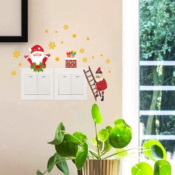 极速Christmas Switch Stickers Cute Santa Claus Switch Sticke - 图3