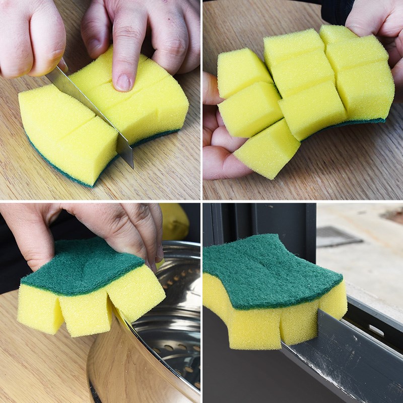 极速Wash bowl dish cloth to clean the kitchen sponge microfi - 图3