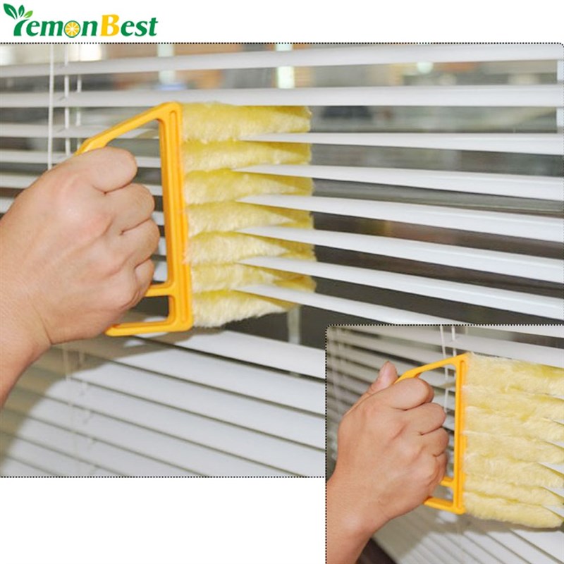 LemonBest Microfiber Venetian Blinds Cleaning Brush Slat Dus - 图0