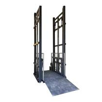 New Goods Rail Style Goods Ladder Lift Single Double-track Warehouse Plant Electric hydraulic R Lift platform Small lift