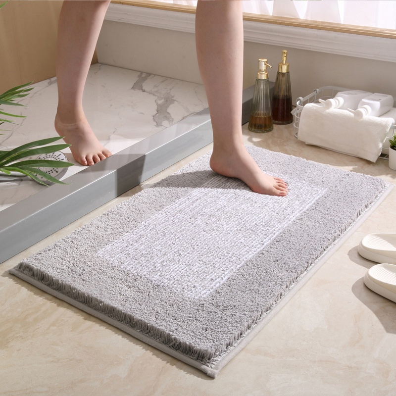 推荐Thickened bathroom floor mat toilet absorbent foot mat门 - 图3