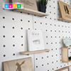 Director's House wall hole board storage no punching wooden Nordic laminate O decorative wall hanging partition storage