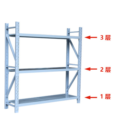 热销中中型仓库货架快型仓储多层自由组合可调节储轻物递收纳物料 - 图0